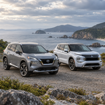 Nissan X-Trail или Mitsubishi Outlander: что выбрать для семьи